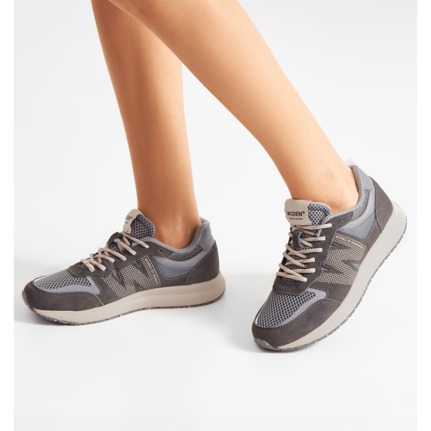 Woden Sneakers - Rigmor Open Mesh - Dark Grey