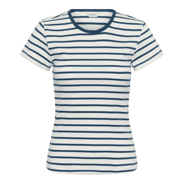 Part Two Bluse - RochellePW T-Shirt - Blue Stripe