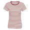Part Two Bluse - RochellePW T-Shirt - Burnt Russet Stripe