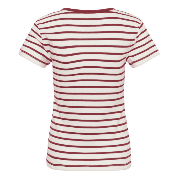 Part Two Bluse - RochellePW T-Shirt - Burnt Russet Stripe