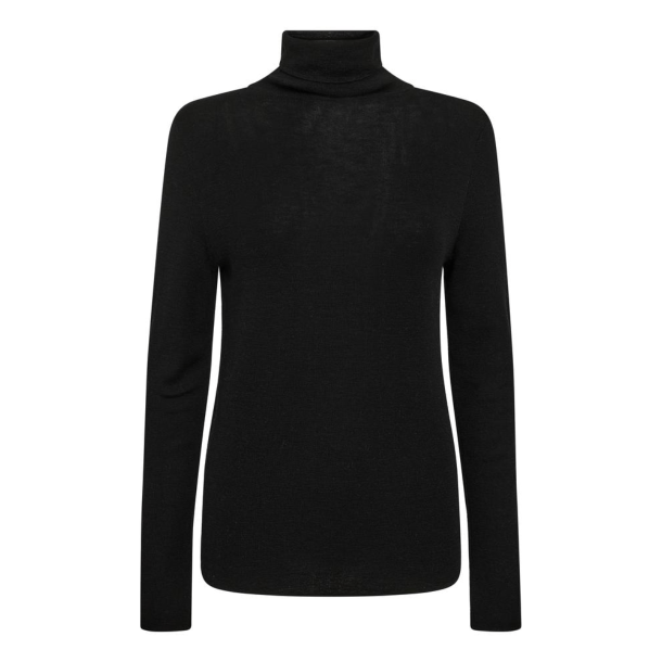 Mos Mosh Strik - MMBouch Roll Neck Knit - Black