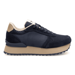 Woden Sneakers - Ronja Plateau - Dark Navy Multi
