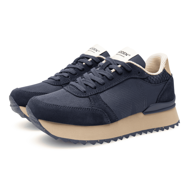 Woden Sneakers - Ronja Plateau - Dark Navy Multi