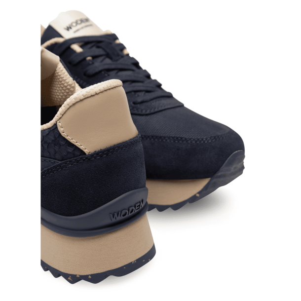 Woden Sneakers - Ronja Plateau - Dark Navy Multi