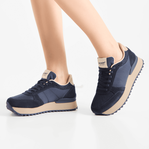 Woden Sneakers - Ronja Plateau - Dark Navy Multi