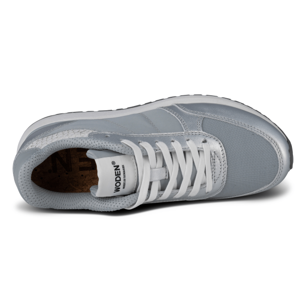 Woden Sneakers - Ronja Metallic - Silver
