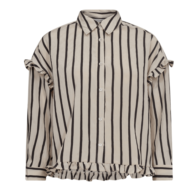 Co'couture Skjorte - SadieCC Frill Shirt - MarciBlack