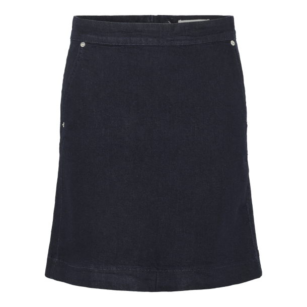 Part Two Nederdel - SaigePW Skirt - Rinse Blue Denim 