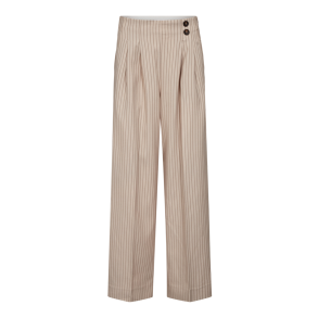 Co'couture Bukser - SalvieCC Pleat Pant - Bone