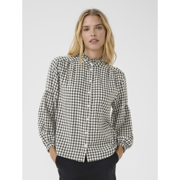 Part Two Skjorte - SamillaPW Shirt - Dark Navy Mini Check