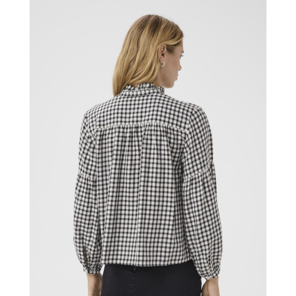 Part Two Skjorte - SamillaPW Shirt - Dark Navy Mini Check