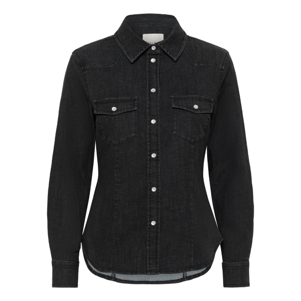 Part Two Skjorte - SanillaPW Shirt - Washed Black Denim