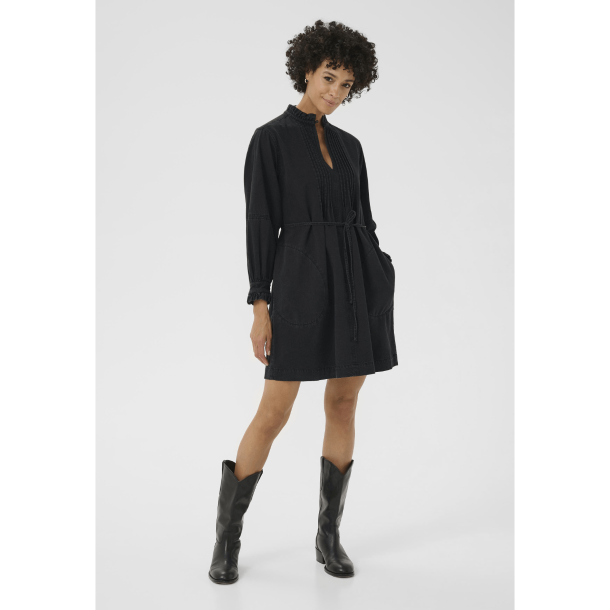 Part Two Kjole - SarinePW Dress - Washed Black Denim