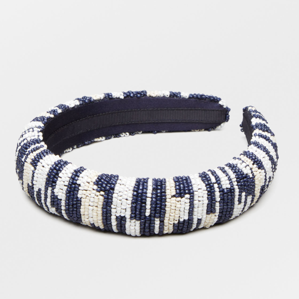 Becksöndergaard Hrbjle - Sasha Midi Beaded Hairbrace - Naval Academy Blue