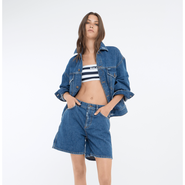 Ball Shorts - BaSerre Denim Shorts - Medium Blue Wash