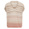 Mos Mosh Top - MMShani Zig-Zag V-Neck Knit - Ecru
