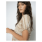 Mos Mosh Top - MMShani Zig-Zag V-Neck Knit - Ecru