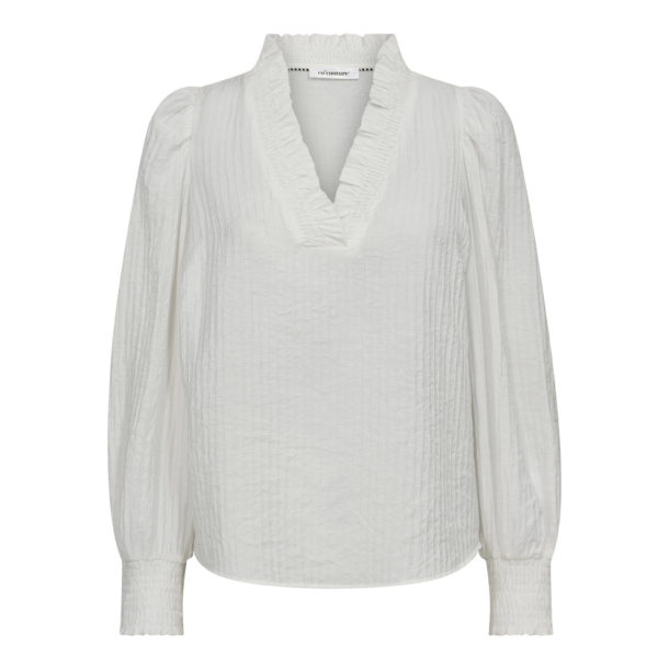 Co'couture Bluse - ShinaCC V-Blouse - Off White