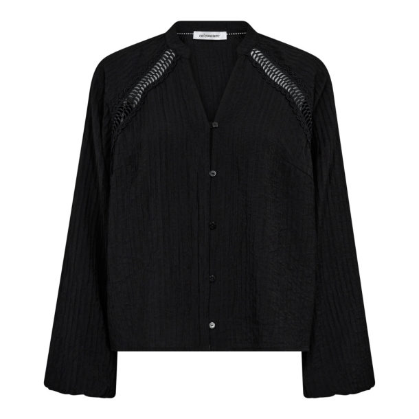 Co'couture Skjorte - ShinaCC Lace Shirt - Black