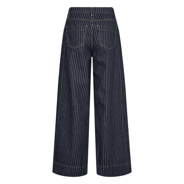 Co'couture Bukser - SiggaCC Stripe Pant - Denim Blue