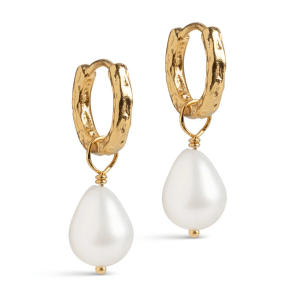 Enamel reringe - Significant Pearl - Forgyldt