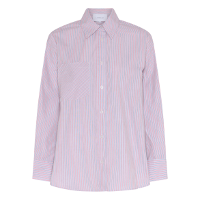 La Rouge Skjorte - Silje Oversized Shirt - Red Stripe