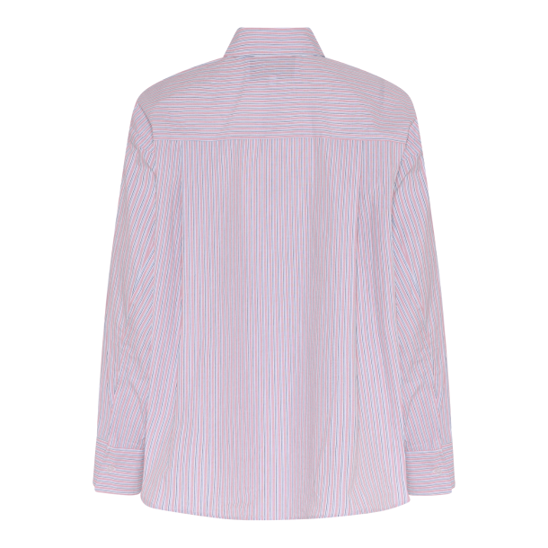 La Rouge Skjorte - Silje Oversized Shirt - Red Stripe