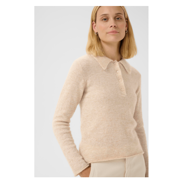 Part Two Strik - SilyaPW Pullover - French Oak Melange