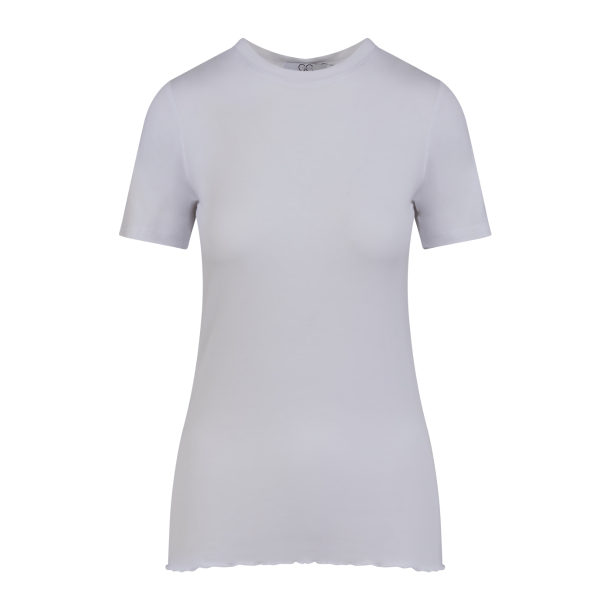 CC Heart T-shirt - Sofia Short Sleeve Blouse - White