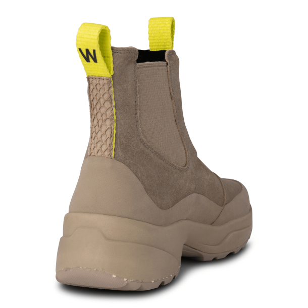 Woden Gummistvler - Solveig Suede Waterproof - Silver Mink