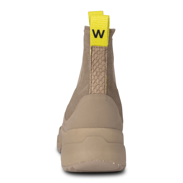 Woden Gummistvler - Solveig Suede Waterproof - Silver Mink