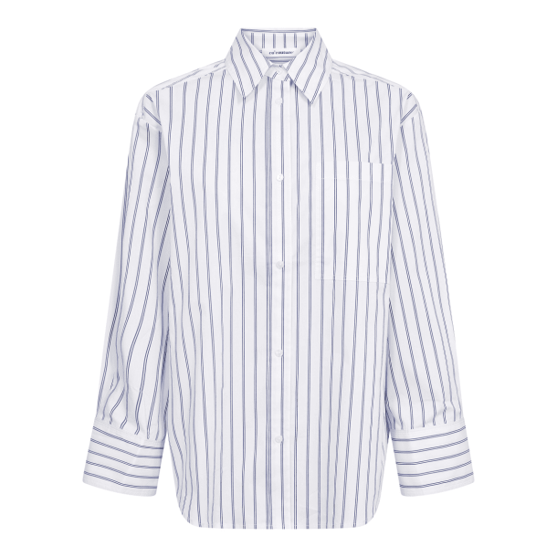Co'couture Skjorte - SomoCC Stripe Shirt - White