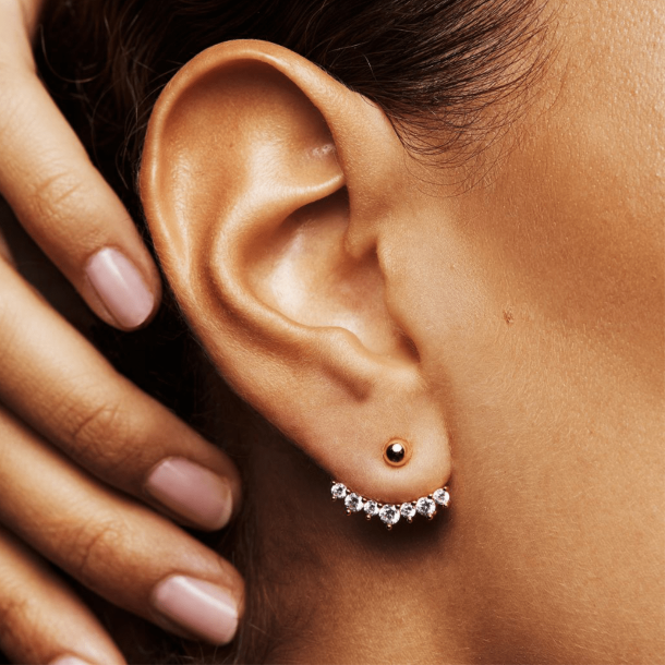 Sparv �reringe - Sparkles Earrings - Forgyldt