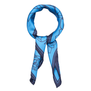 Becks�ndergaard T�rkl�de - Stencia Tulip Sia Scarf - Azure Blue