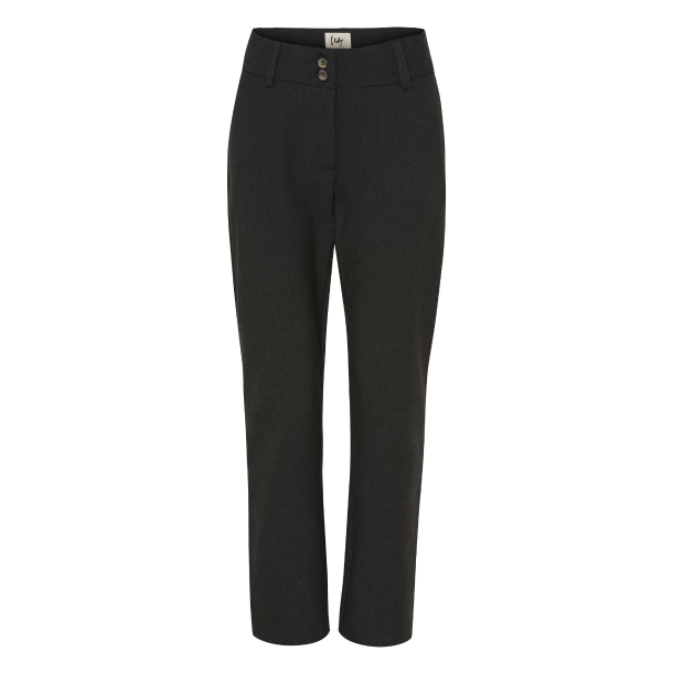 I Say Bukser - Firenze Stretch Chino - Dark Grey Melange