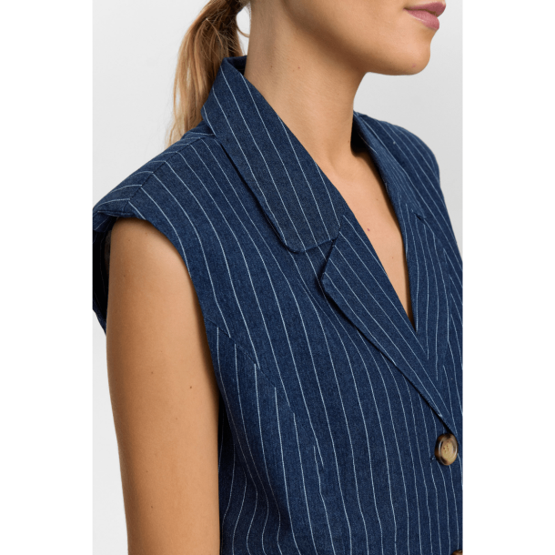 Nümph Vest - NuVibeke Vest - Medium Blue Denim