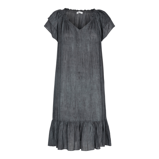 Co'couture Kjole - Sunrise Crop Cold Dye Dress - Dark Grey
