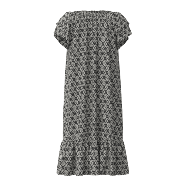 Co'couture Kjole - SunriseCC Crop Sofia Dress - Off White / Black