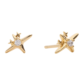 Sparv reringe - Supernova Earrings - Forgyldt