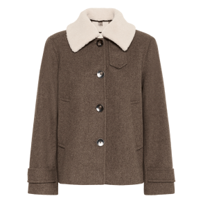 Part Two Jakke - SylviaPW Coat - Dark Walnut Melange