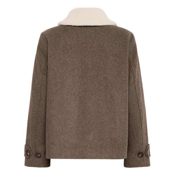 Part Two Jakke - SylviaPW Coat - Dark Walnut Melange