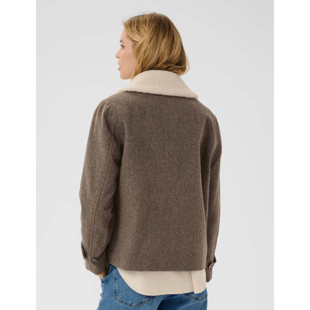 Part Two Jakke - SylviaPW Coat - Dark Walnut Melange