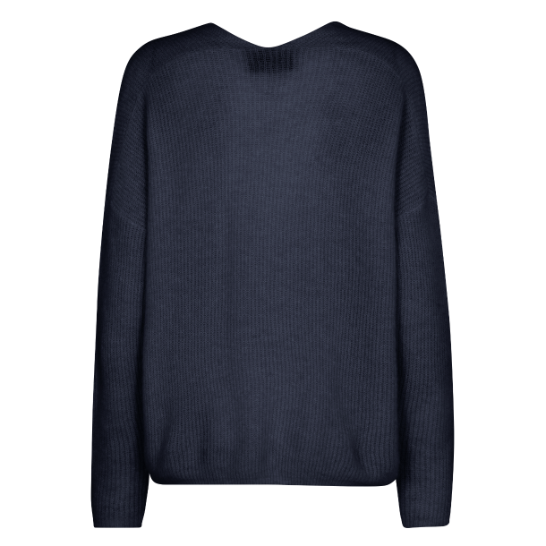 Mos Mosh Strik - MMThora V-neck Knit - Salute Navy
