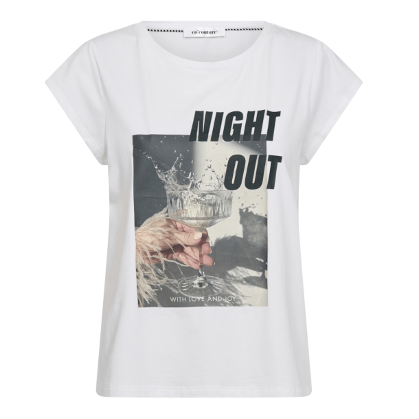 Co'couture T-shirt - NightCC Out Tee - White