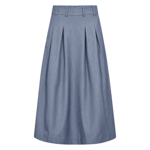 Co'couture Nederdel - TerryCC Pleat Skirt - Ash Blue