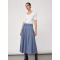 Co'couture Nederdel - TerryCC Pleat Skirt - Ash Blue