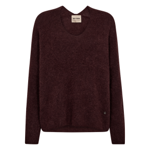 Mos Mosh Strik - MMThora V-neck Knit - Fudge