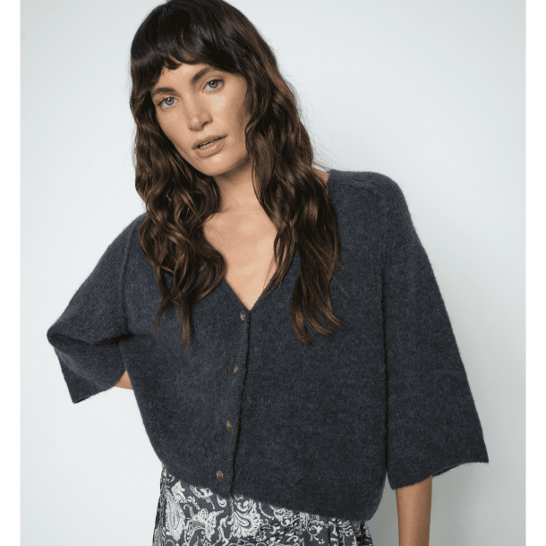 Mos Mosh Strik - MMThora Lizet Knit Cardigan - India Ink