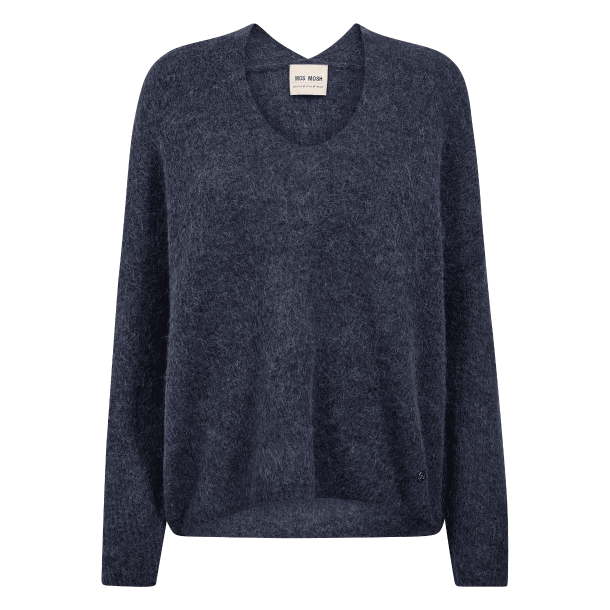 Mos Mosh Strik - MMThora V-neck Knit - India Ink