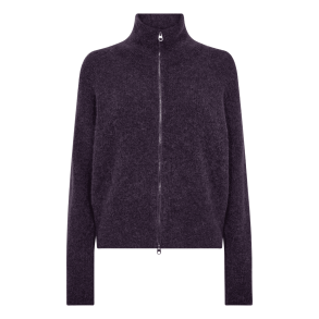 Mos Mosh Strik - MMThora Knit Zip Cardigan - Sweet Grape